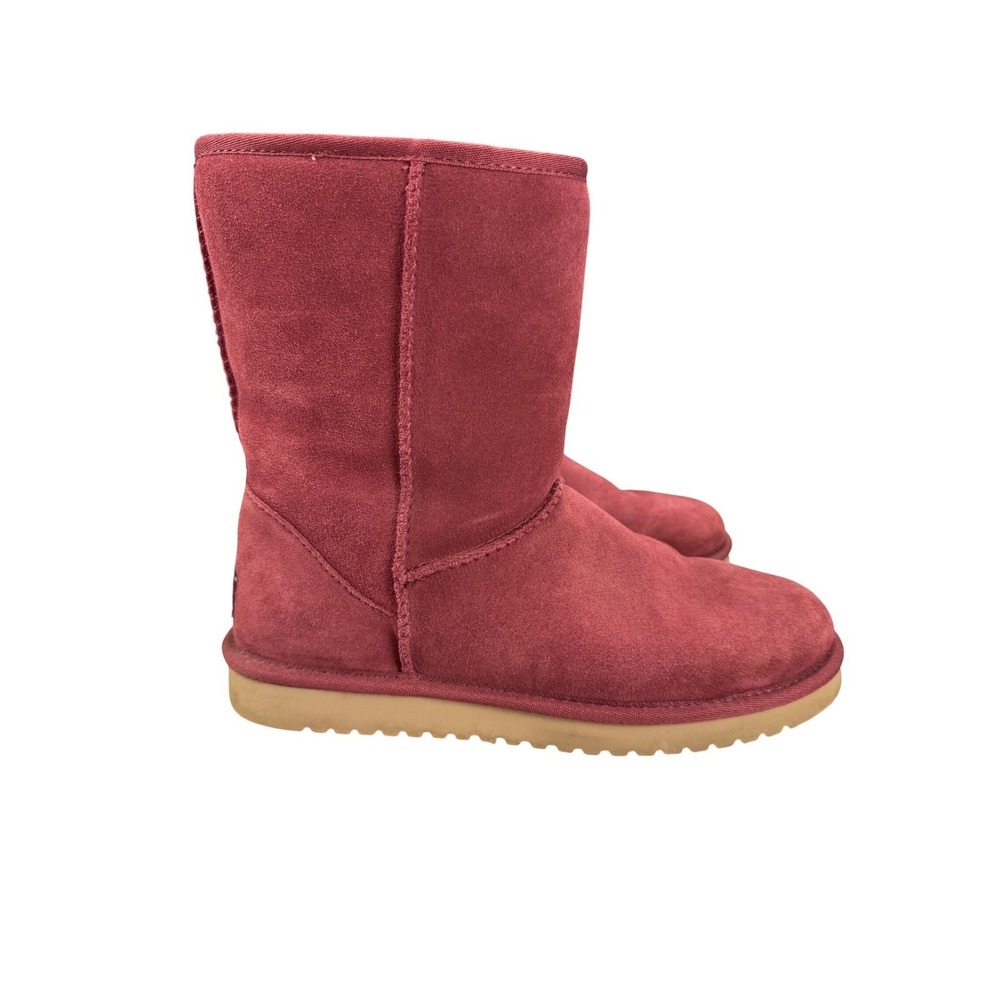 Koolaburra by UGG Victoria Burgundy Suede Faux Fur Lined Boots Womens 8 1017090